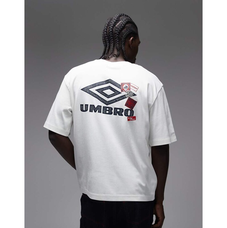 Umbro chest graphic t-shirt in white