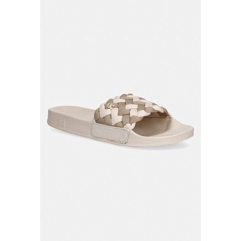 Tommy Hilfiger pantofle dámské TH BRAIDED POOL SLIDE