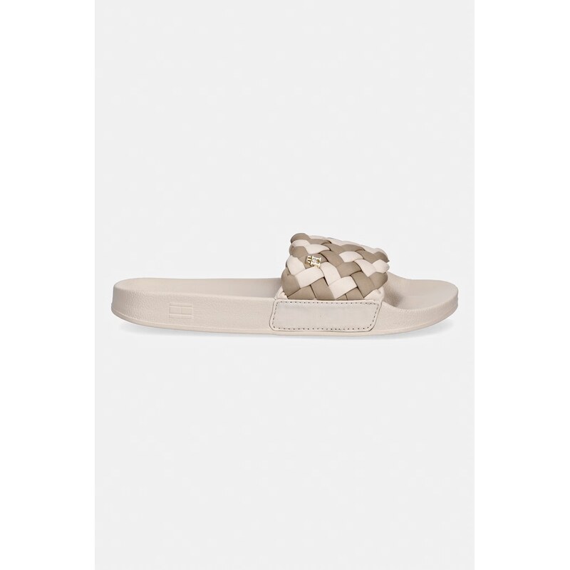 Tommy Hilfiger pantofle dámské TH BRAIDED POOL SLIDE