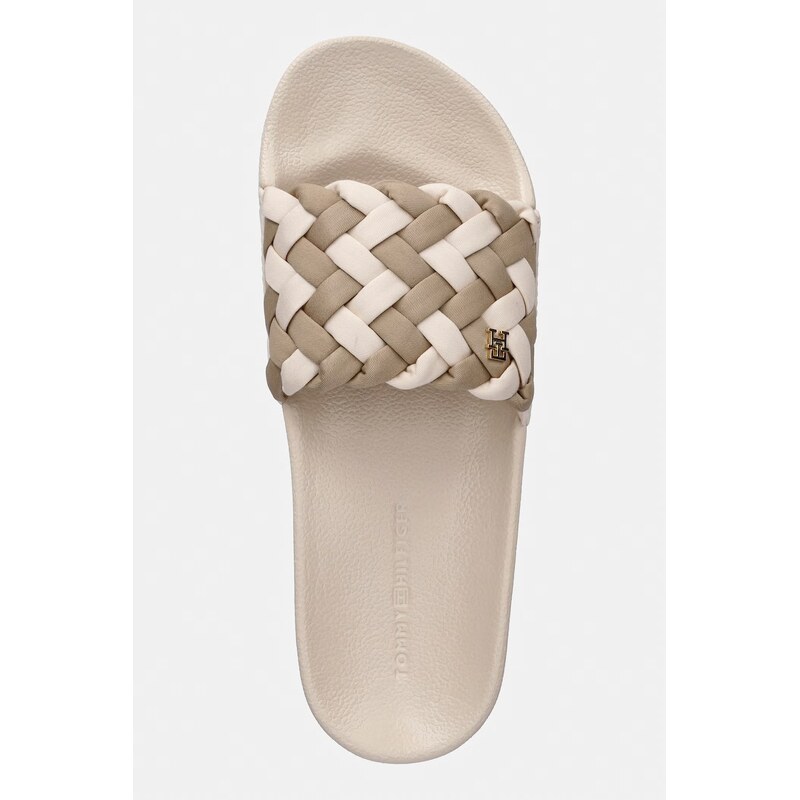 Tommy Hilfiger pantofle dámské TH BRAIDED POOL SLIDE