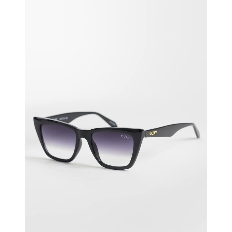Quay Australia Quay call the shots cat eye sunglasses in black fade 114708728