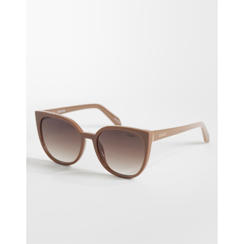Quay Australia Quay staycation cat eye sunglasses in coffee brown 114523098