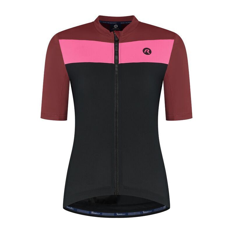 Rogelli dámský dres CORE BLOCK black-bor XL