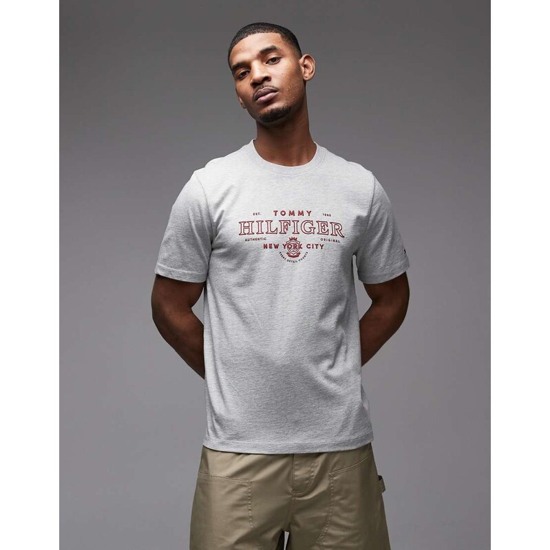 Tommy Hilfiger heritage graphic t-shirt in grey
