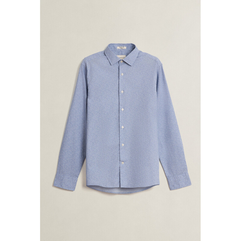 KOŠILE GANT REG POPLIN AOP SHIRT FADED DENIM