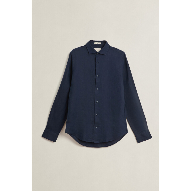 KOŠILE GANT SLIM LINEN SHIRT EVENING BLUE