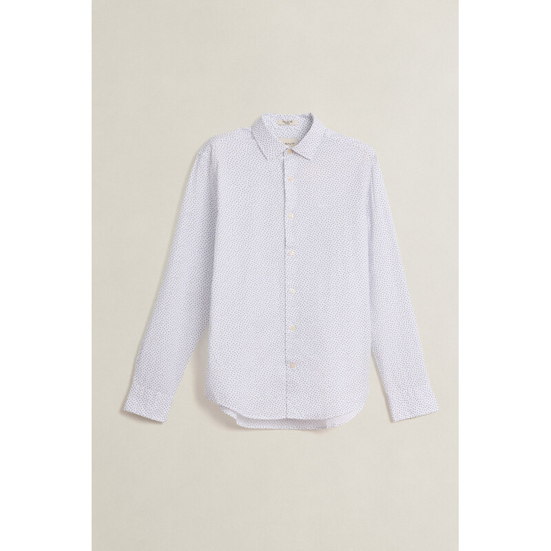KOŠILE GANT REG POPLIN AOP SHIRT WHITE