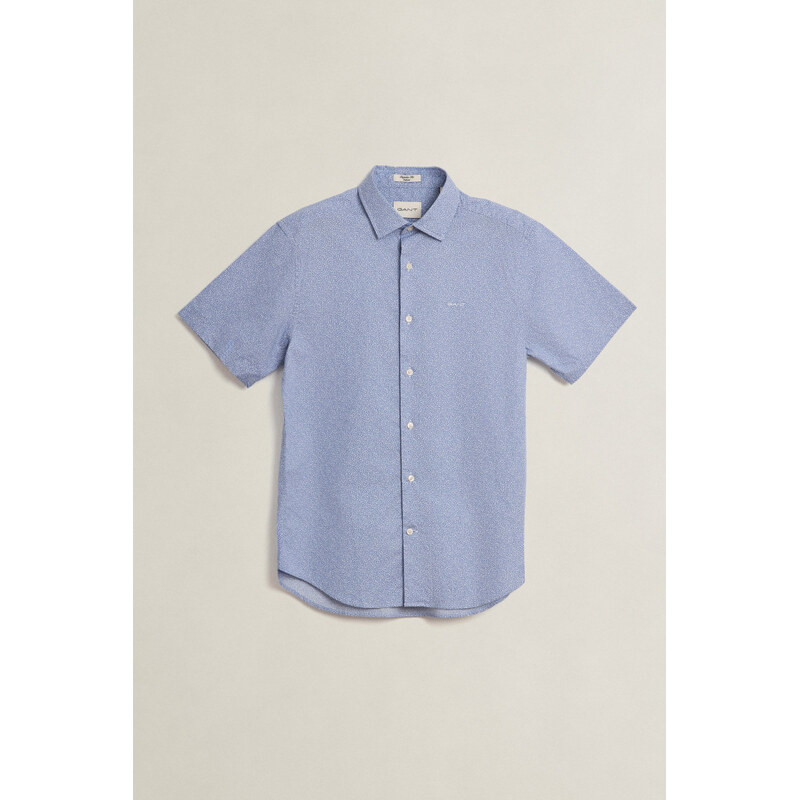 KOŠILE GANT REG POPLIN AOP SS SHIRT FADED DENIM