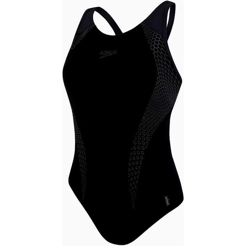 Dámské jednodílné plavky Speedo Placement Laneback black/grey