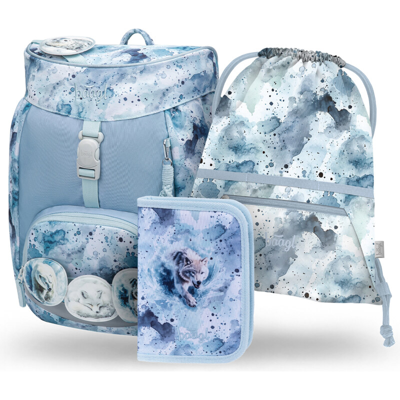 BAAGL SET 3 Airy Polar: batoh, penál, sáček GRS