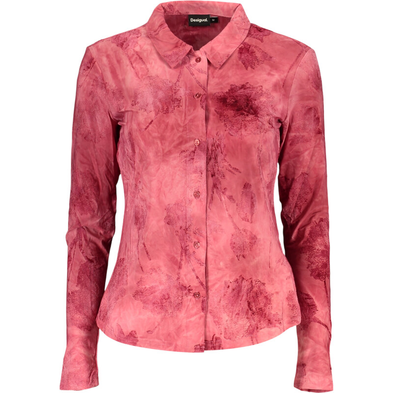 DESIGUAL Dámská jednobarevná košile s dlouhým rukávem 114379884