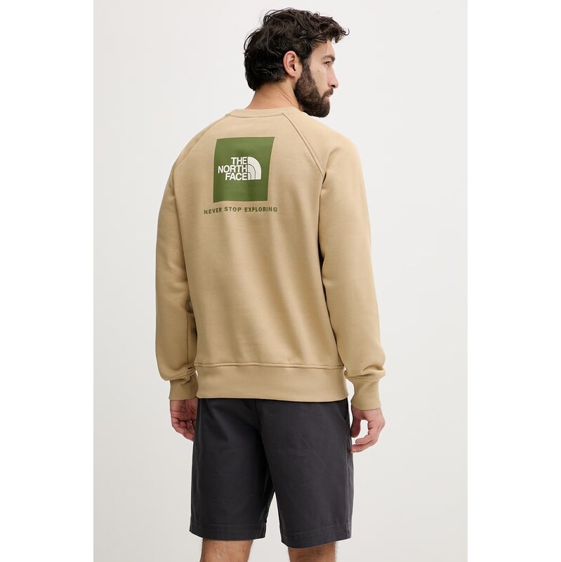 The North Face mikina pánská s bavlnou Raglan