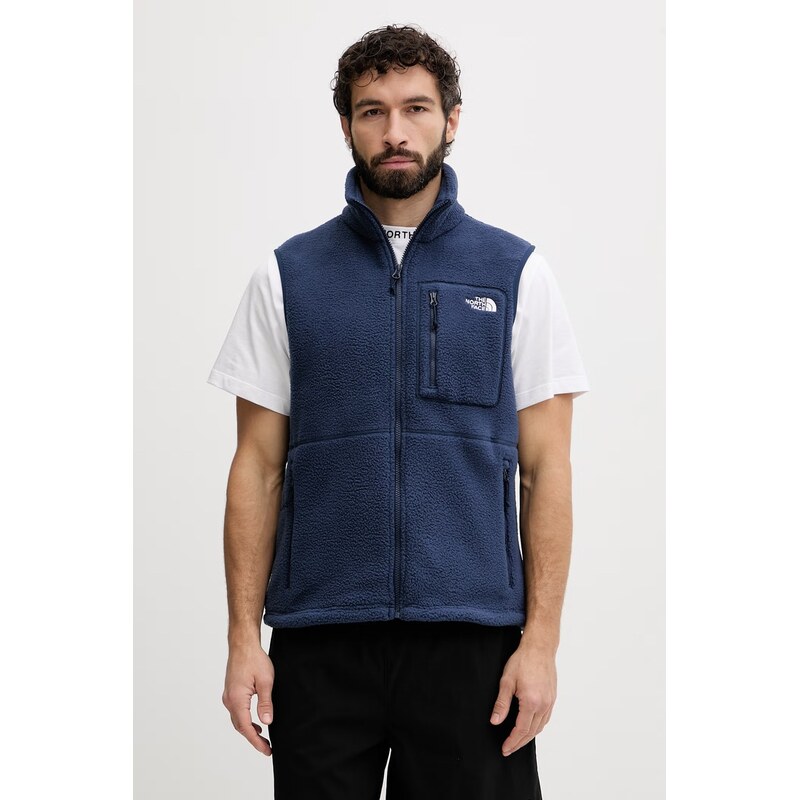 The North Face mikina bez rukávů pánská fleecová YUMIORI