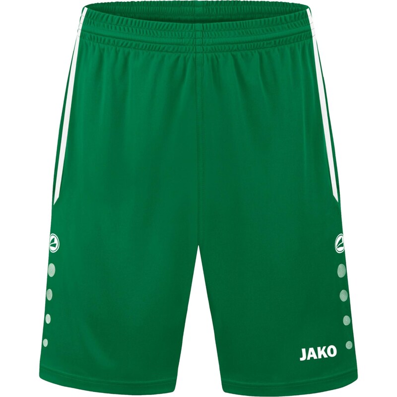 JAKO Sportovní kalhoty zelená / bílá