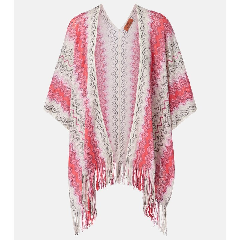 Missoni LamÃ fringed poncho