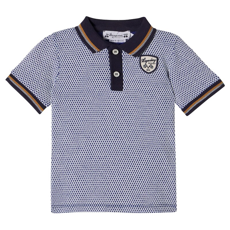 Bonpoint x Porsche Baby Finn cotton polo shirt