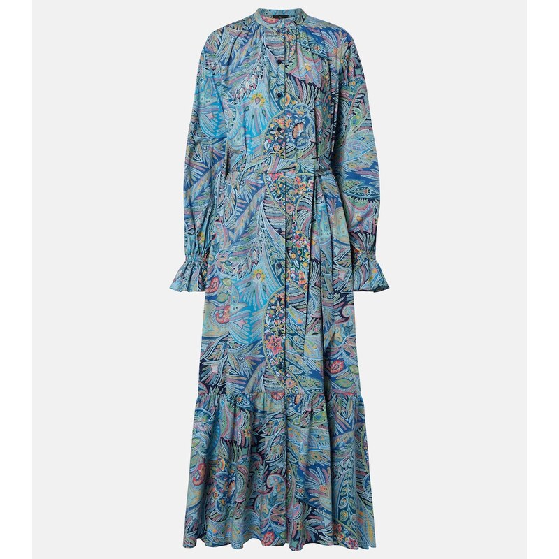 Etro Paisley cotton-blend shirt dress