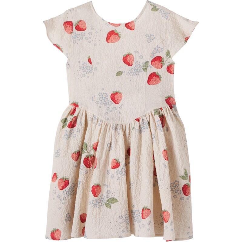 Konges Sløjd Ava bow-detail printed cotton dress