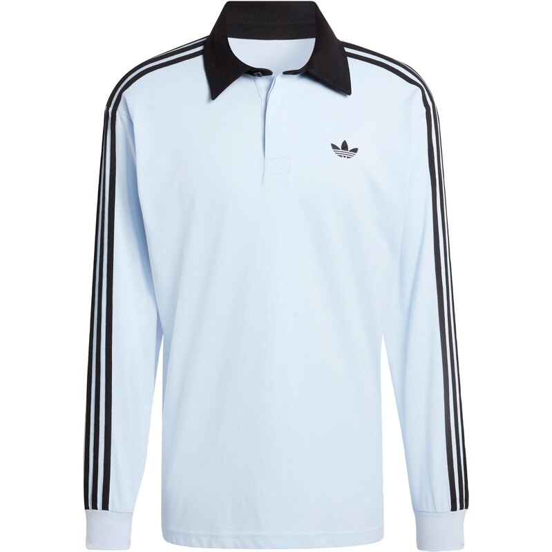 ADIDAS ORIGINALS Tričko 3-STRIPES RUGBY LONGSLEEVE světlemodrá /