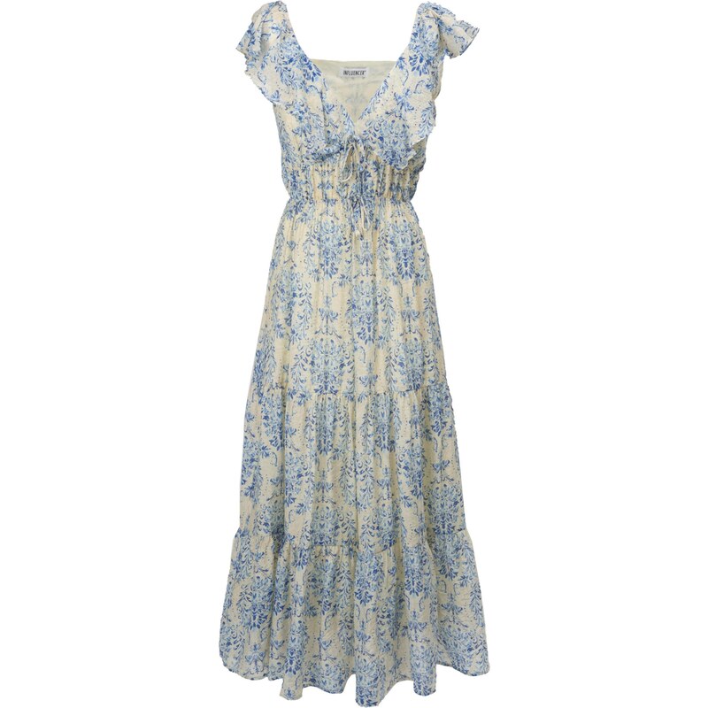 Influencer Šaty Sky floral mix barev