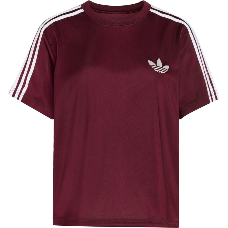 ADIDAS ORIGINALS Tričko Firebird vínově červená / bílá