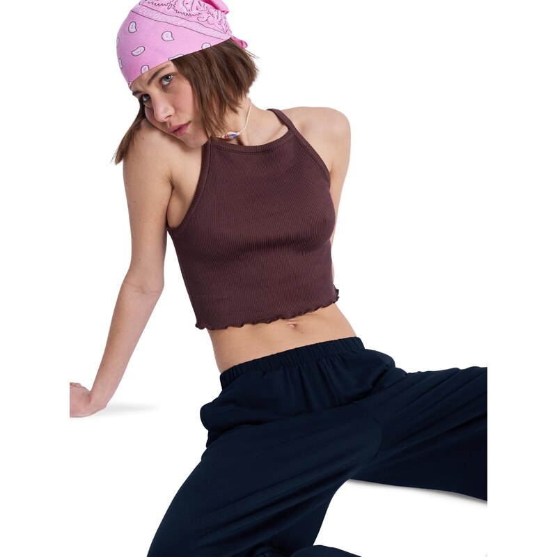 ROXY Top As I Am hnědá