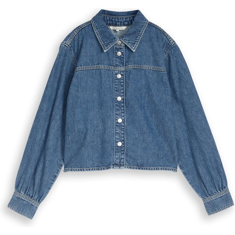 TOM TAILOR DENIM Halenka modrá džínovina
