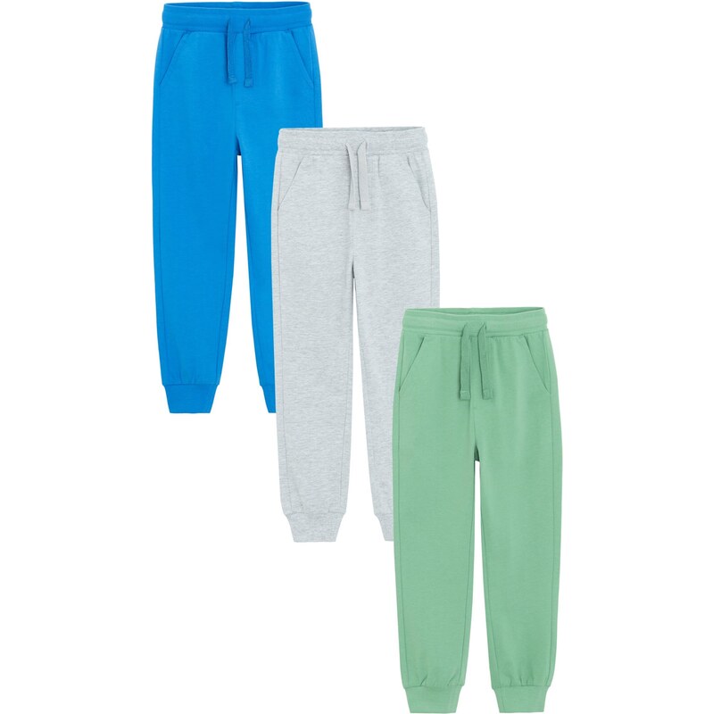 Cool Club Kalhoty modrá / světle zelená / offwhite