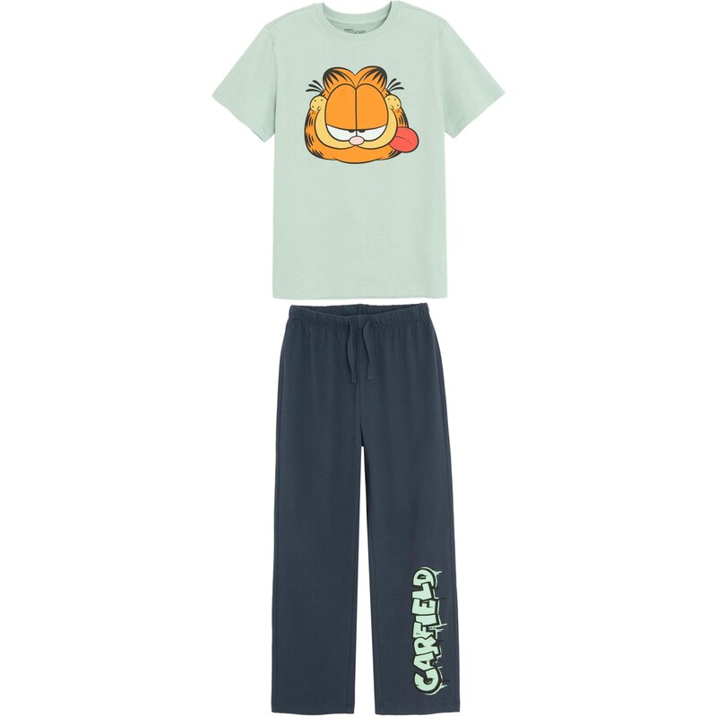 Cool Club Pyžamo GARFIELD pastelová modrá / tmavě modrá