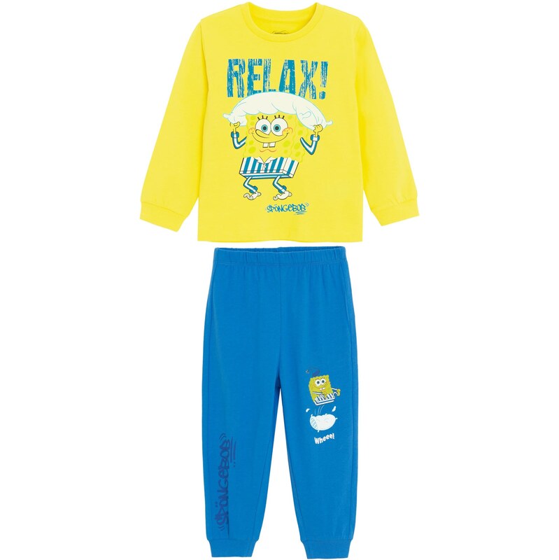 Cool Club Pyžamo SPONGEBOB modrá / žlutá
