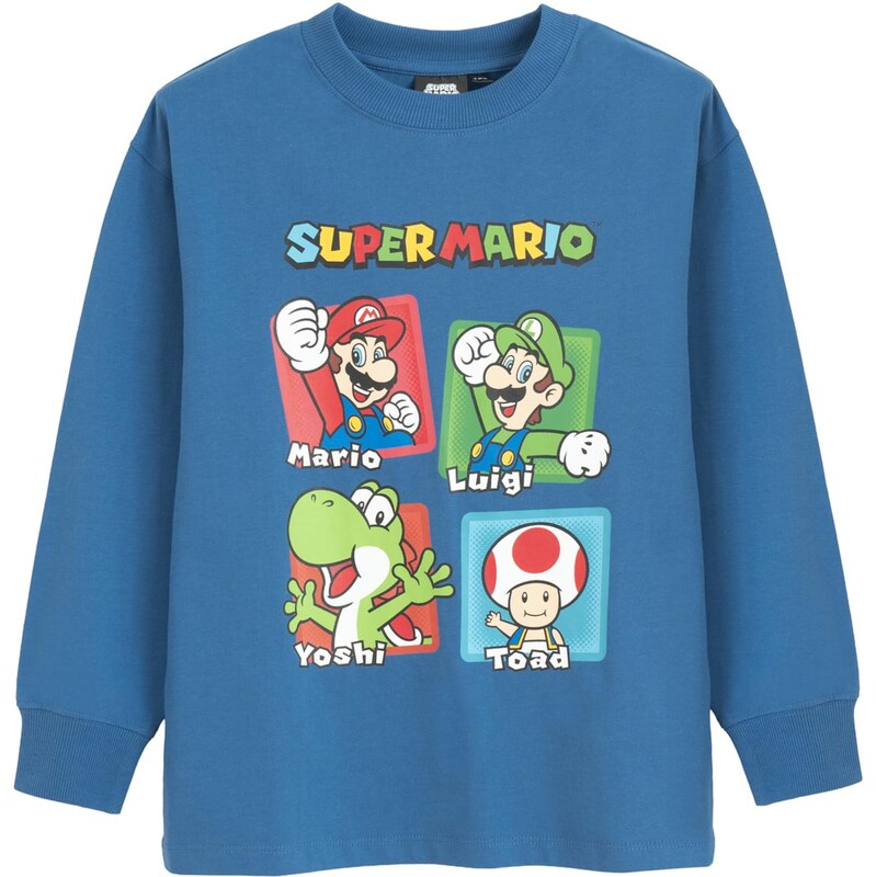 Cool Club Mikina SUPER MARIO modrá