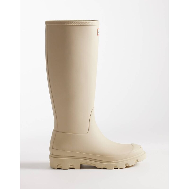 Hunter Downpour tall wellington boot in beige-Neutral 114385283