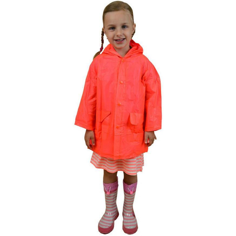 Pidilidi Pláštěnka PVC neonová Oranžová Vel. 104
