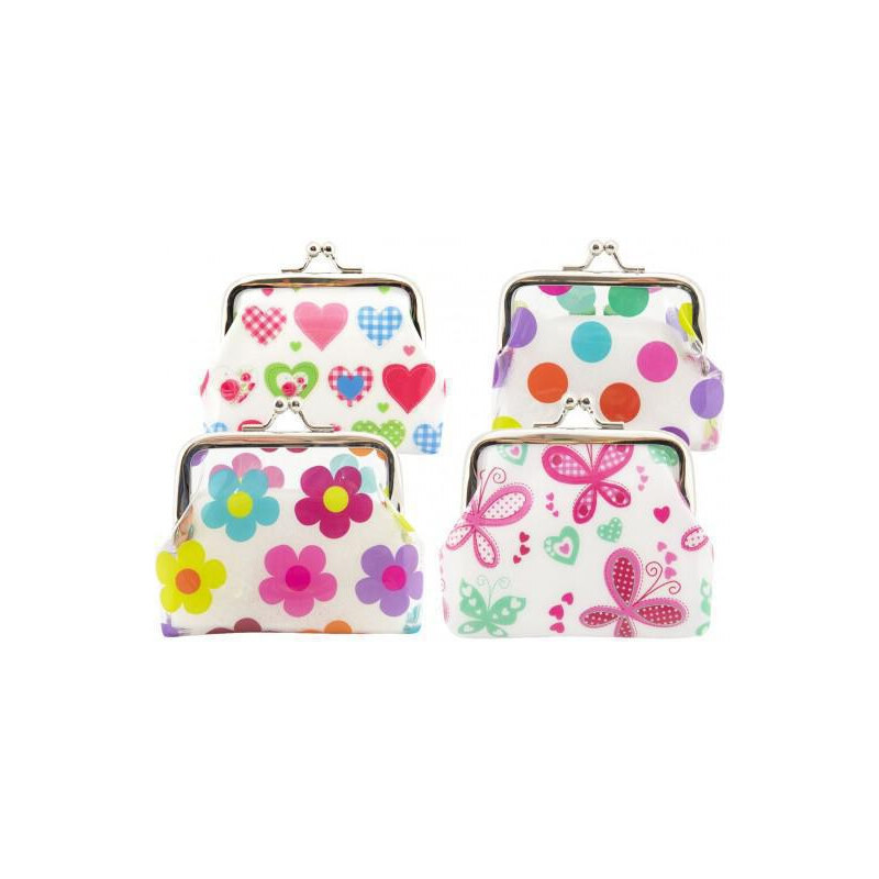 Teddies Peněženka dívčí plast/kov 9 x 8 cm 112605979