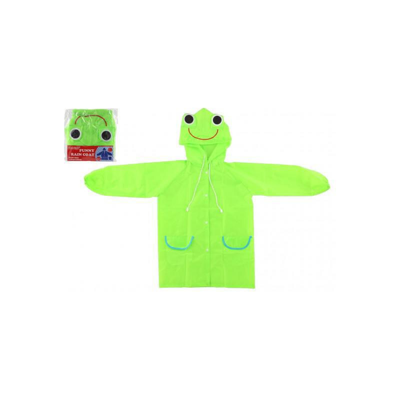 Teddies Pláštěnka dětská žába velikost 110-120 cm zelená
