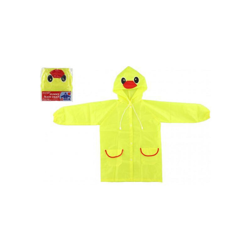 Teddies Pláštěnka dětská kačenka velikost 110-120 cm žlutá