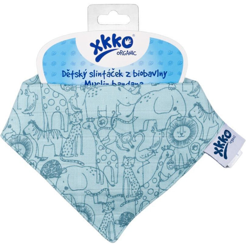 Kikko Dětský slintáček XKKO Organic Staré časy Safari Mountain