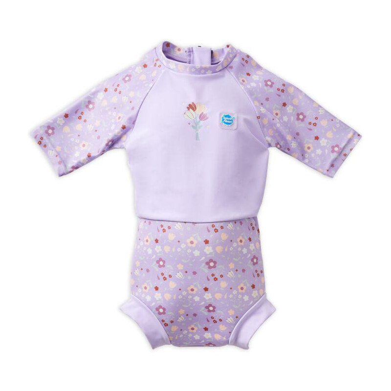 Splash About Plavky Happy Nappy UV obleček 3/4 rukáv Lilac
