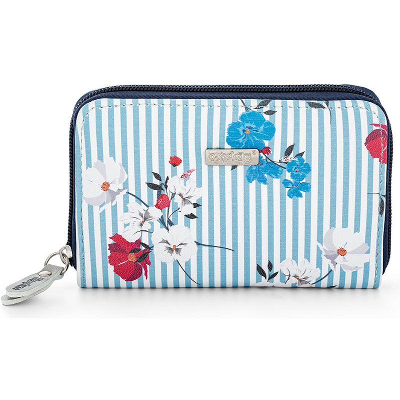OxyBag Dámská peněženka Mony S Navy Flowers