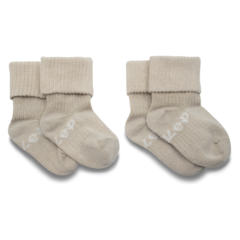 KipKep Dětské ponožky Stay-on-Socks 2 páry Cookie Vel. 0-6 měs.