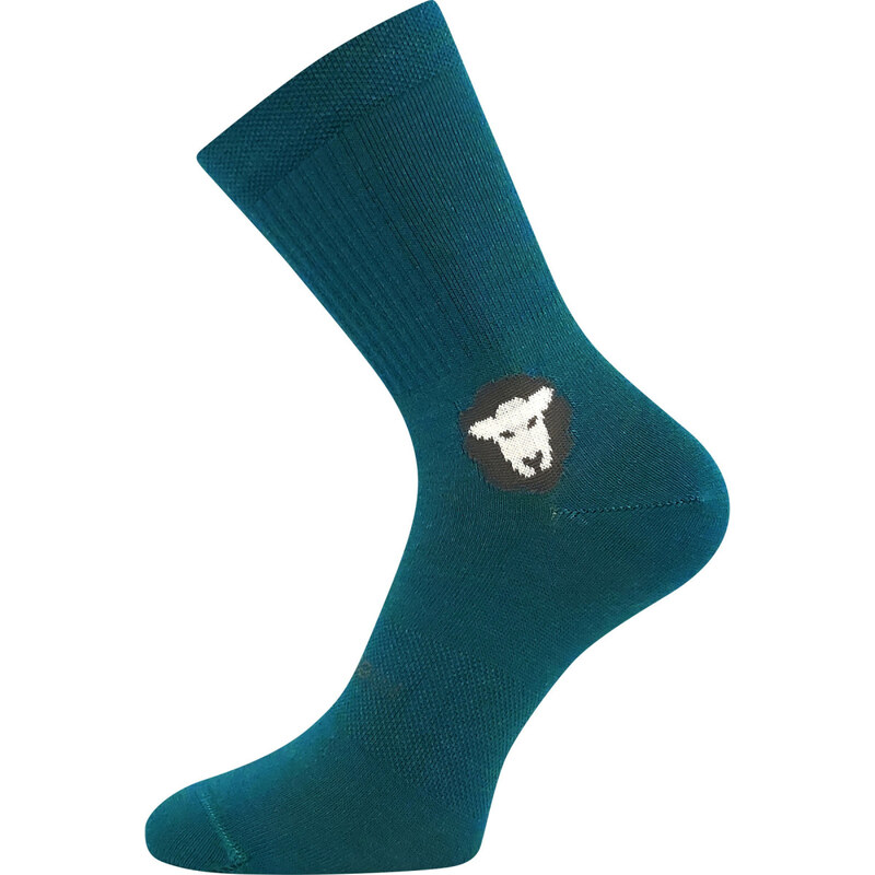 VoXX Ponožky dětské Barefootik merino se stříbrem modro-zelené (3 páry 112635692