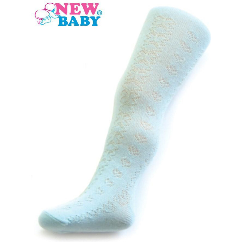 New Baby Žakárové punčocháče Tyrkysové Vel. 128 (7-8 let)