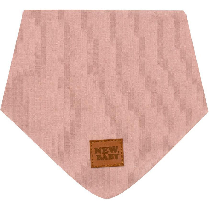 New Baby Kojenecký bavlněný šátek na krk Favorite růžový S
