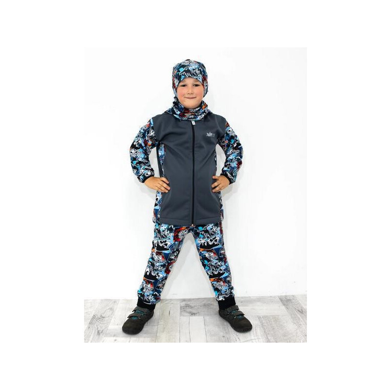 Esito Dětská softshellová bunda Snowboard Šedá Vel. 116