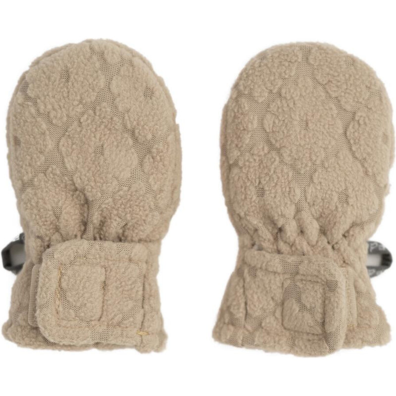 Lodger Rukavice Mittens Folklore Fleece Beige 1 - 2 roky