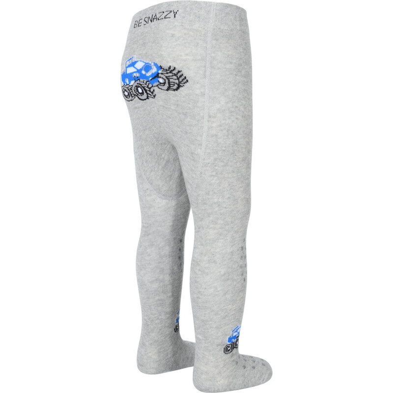 Be Snazzy Punčocháče s protiskluzem 3x ABS vel. 68/74 šedé
