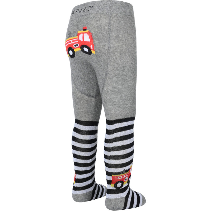 Be Snazzy Punčocháče s protiskluzem 3x ABS vel. 68/74 šedé