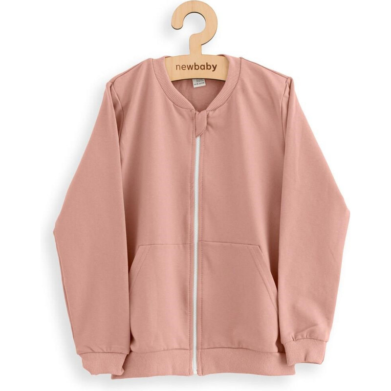 New Baby Dětská tepláková mikina Kindergarten pink Vel. 128/134