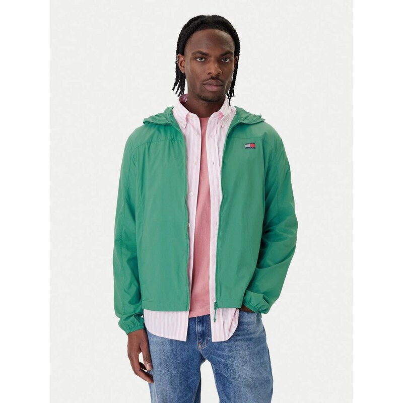 Tommy Jeans pánská zelená přechodová bunda