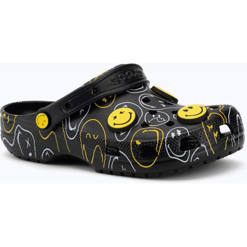 Nazouváky Crocs Classic Smiley multicolor